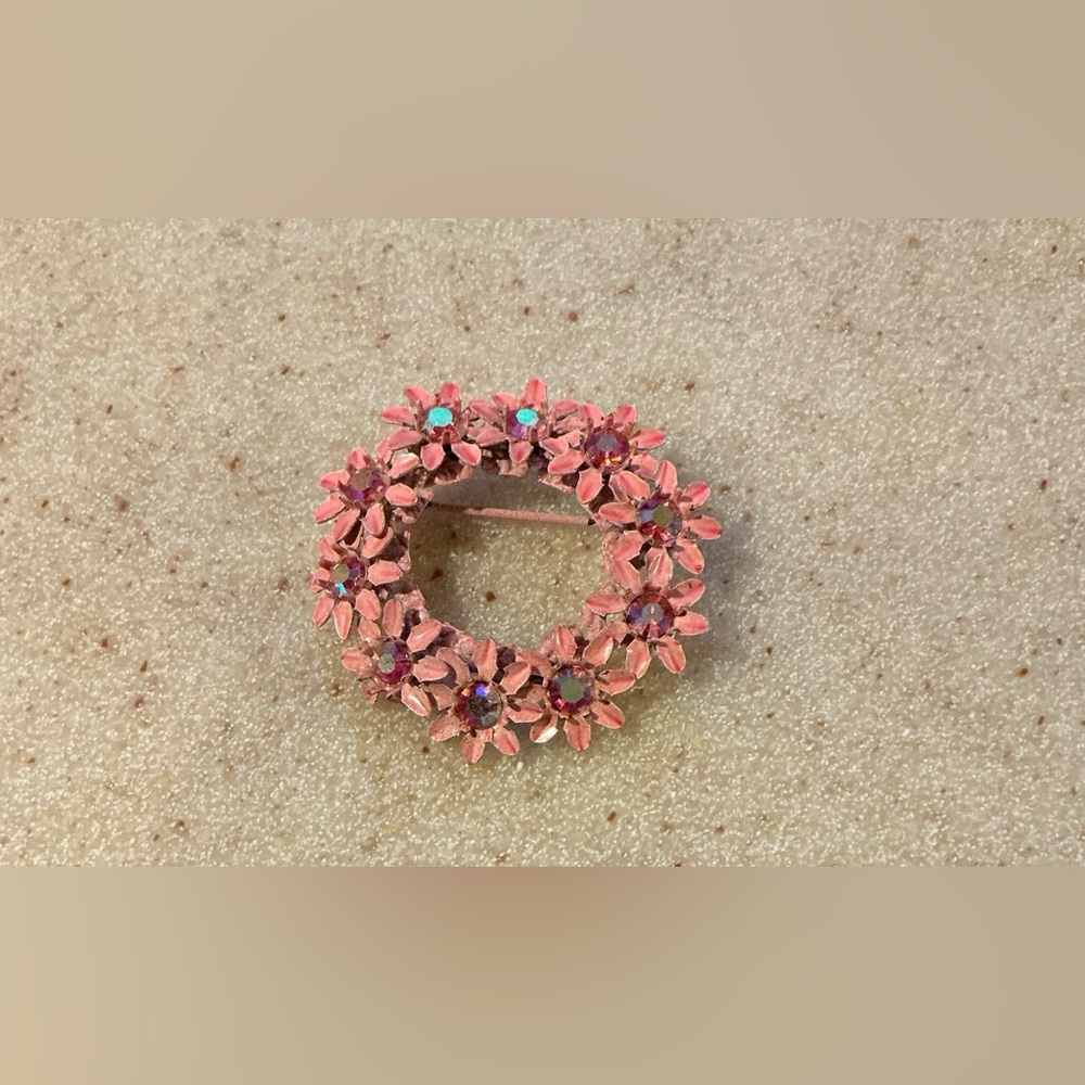 Floral Pink Brooch
